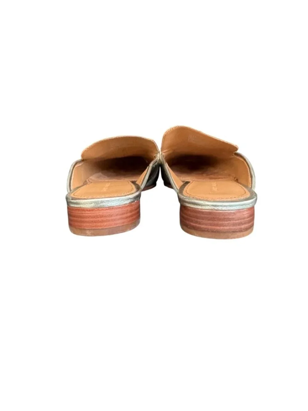 Tory Burch Mini Benton Loafer Slide In Spark Gold Leather, Size 6M WORN ONCE - Picture 5 of 12